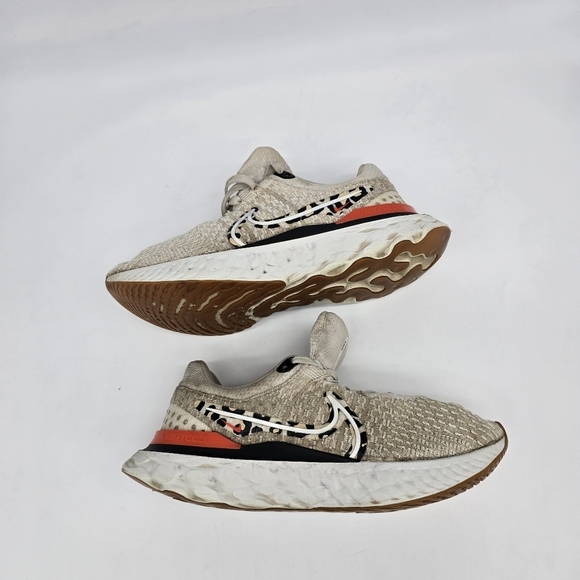 Nike Shoe Women's 9 React Infinity Run Flyknit 3 Leopard DZ5215-001 Sneakers - Picture 6 of 7